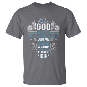 Christian Motorcycle Rider T Shirt God Grant Me The Serenity To Accept The Things I Cannot Change TS09 Charcoal Print Your Wear