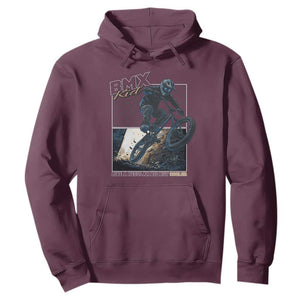 BMX Kid Hoodie Like A Regular Kid But Cooler Cyclist Bicycle TS09 Maroon Print Your Wear