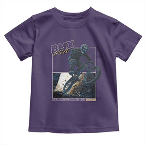 BMX Kid Toddler T Shirt Like A Regular Kid But Cooler Cyclist Bicycle TS09 Purple Print Your Wear