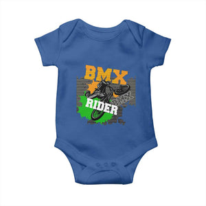 BMX Rider Cyclist Bicycle Baby Onesie TS09 Royal Blue Print Your Wear