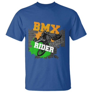 BMX Rider Cyclist Bicycle T Shirt TS09 Royal Blue Print Your Wear