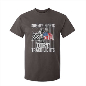 Dirt Bike T Shirt For Kid Summer Nights Dirt Track Lights Racing TS09 Dark Chocolate Print Your Wear