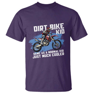 Dirt Bike Kid T Shirt Same As A Normal Kid Just Much Cooler TS09 Purple Print Your Wear