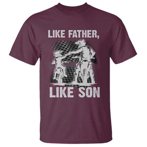 Like Father Like Son Dirt Bike T Shirt TS09 Maroon Print Your Wear