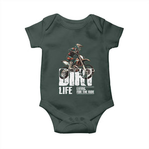 Dirt Bike Baby Onesie Dirt Life Living For The Ride TS09 Print Your Wear