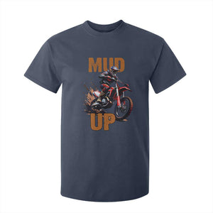 Dirt Bike Mud Up T Shirt For Kid TS09 Navy Print Your Wear