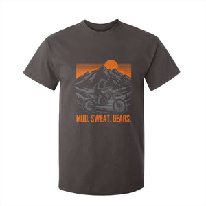Mud Sweat Gears Dirt Bike T Shirt For Kid TS09 Dark Chocolate Print Your Wear