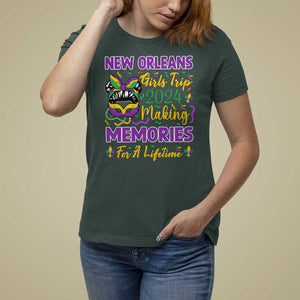 New Orleans Girl's Trip 2024 Matching T Shirt For Women Making Memories For A Lifetime TS09 Dark Forest Green Print Your Wear