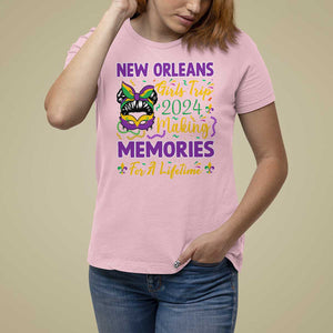 New Orleans Girl's Trip 2024 Matching T Shirt For Women Making Memories For A Lifetime TS09 Light Pink Print Your Wear