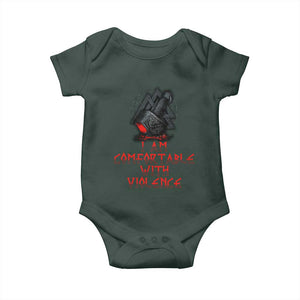 Viking Baby Onesie I Am Comfortable With Violence TS09 Print Your Wear