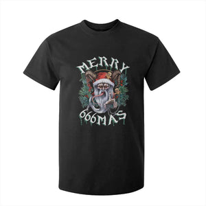 Anti Christmas T Shirt For Kid Merry 666Mas Satan Creepy Christmas TS09 Black Print Your Wear