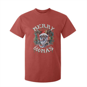 Anti Christmas T Shirt For Kid Merry 666Mas Satan Creepy Christmas TS09 Red Print Your Wear