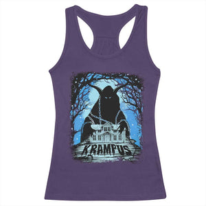 Dark Gothic Christmas Krampus Racerback Tank Top TS09 Purple Print Your Wear