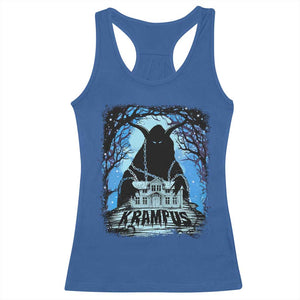 Dark Gothic Christmas Krampus Racerback Tank Top TS09 Royal Blue Print Your Wear