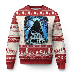 Dark Gothic Christmas Krampus Ugly Christmas Sweater TS09 Red Print Your Wear