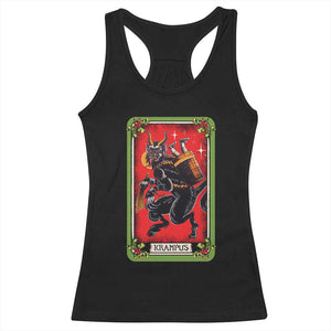 Christmas Krampus Racerback Tank Top American Traditional Tarot Card TS09 Black Print Your Wear