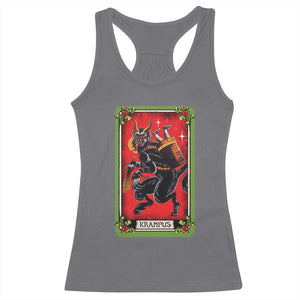 Christmas Krampus Racerback Tank Top American Traditional Tarot Card TS09 Charcoal Print Your Wear