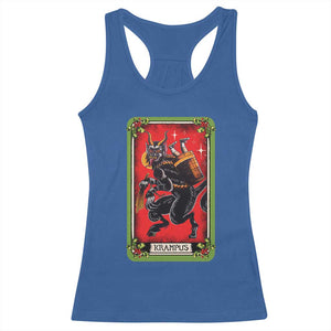 Christmas Krampus Racerback Tank Top American Traditional Tarot Card TS09 Royal Blue Print Your Wear
