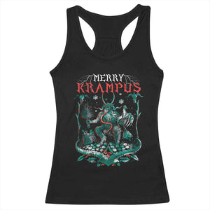 Horror Christmas Merry Krampus Racerback Tank Top TS09 Black Print Your Wear