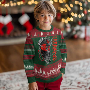 Horror Xmas Gruss Vom Krampus Ugly Christmas Sweater TS09 Christmas Print Your Wear