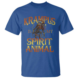 Christmas Krampus is My Spirit Animal T Shirt TS09 Royal Blue Print Your Wear