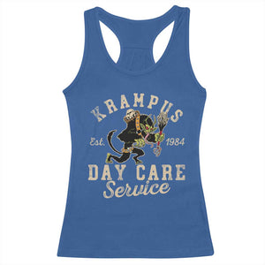 Christmas Krampus Day Care Service Racerback Tank Top TS09 Royal Blue Print Your Wear