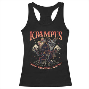Krampus Racerback Tank Top Child Transport Service Spooky Christmas TS09 Black Print Your Wear