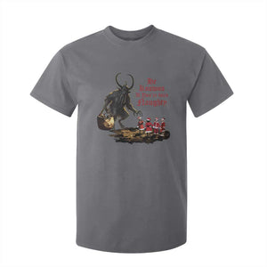 Christmas Krampus T Shirt For Kid He Knows If You've Been Naughty TS09 Charcoal Print Your Wear