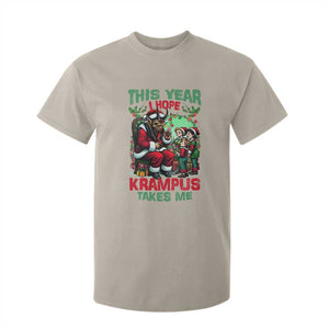 Christmas Krampus T Shirt For Kid This Year I Hope Krampus Takes Me TS09 Sand Print Your Wear