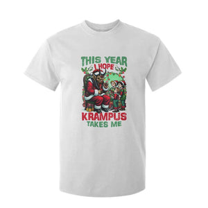 Christmas Krampus T Shirt For Kid This Year I Hope Krampus Takes Me TS09 White Print Your Wear