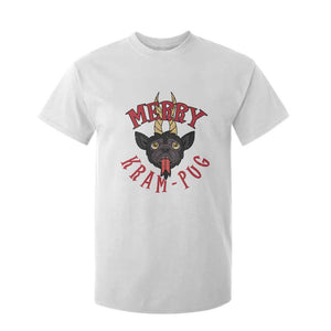 Funny Christmas Krampus Pug Dog T Shirt For Kid Merry Krampug Cute Pug Satan TS09 White Print Your Wear
