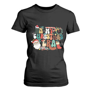 In My Christmas Era Retro Groovy T Shirt For Women TS09 Black Print Your Wear