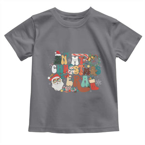 In My Christmas Era Retro Groovy Toddler T Shirt TS09 Charcoal Print Your Wear