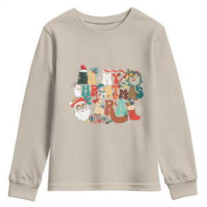 In My Christmas Era Retro Groovy Youth Sweatshirt TS09 Sand Print Your Wear