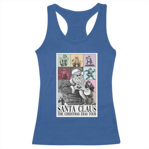 Funny Santa Claus The Christmas Eras Tours Racerback Tank Top TS09 Royal Blue Print Your Wear