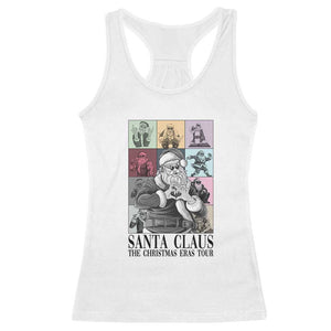 Funny Santa Claus The Christmas Eras Tours Racerback Tank Top TS09 White Print Your Wear