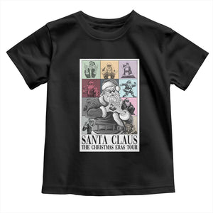 Funny Santa Claus The Christmas Eras Tours Toddler T Shirt TS09 Black Print Your Wear