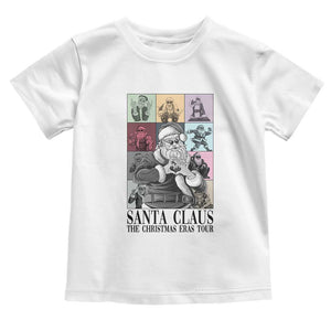 Funny Santa Claus The Christmas Eras Tours Toddler T Shirt TS09 White Print Your Wear