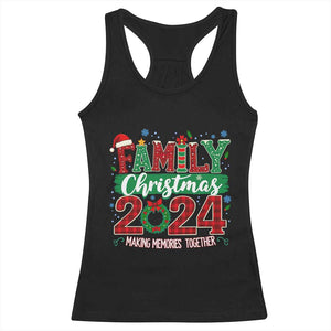 Family Christmas 2024 Racerback Tank Top Making Memories Together TS09 Black Print Your Wear