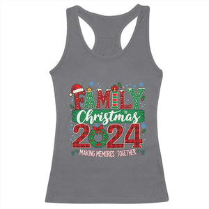 Family Christmas 2024 Racerback Tank Top Making Memories Together TS09 Charcoal Print Your Wear