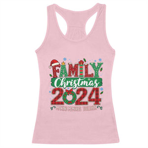 Family Christmas 2024 Racerback Tank Top Making Memories Together TS09 Light Pink Print Your Wear