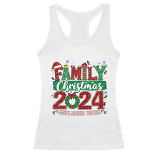 Family Christmas 2024 Racerback Tank Top Making Memories Together TS09 White Print Your Wear