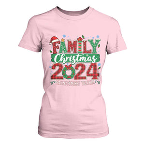 Family Christmas 2024 T Shirt For Women Making Memories Together TS09 Light Pink Print Your Wear