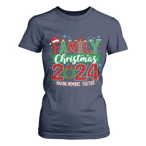 Family Christmas 2024 T Shirt For Women Making Memories Together TS09 Navy Print Your Wear