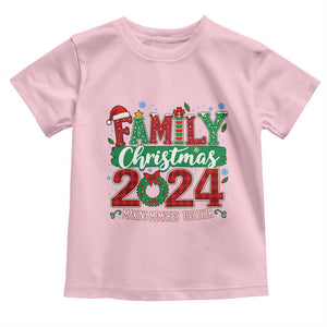 Family Christmas 2024 Toddler T Shirt Making Memories Together TS09 Light Pink Print Your Wear