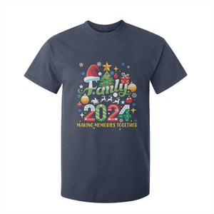 Family Christmas 2024 Making Memories Together T Shirt For Kid TS09 Navy Print Your Wear