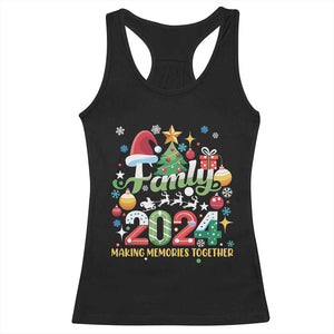 Family Christmas 2024 Making Memories Together Racerback Tank Top TS09 Black Print Your Wear