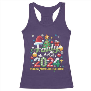 Family Christmas 2024 Making Memories Together Racerback Tank Top TS09 Purple Print Your Wear
