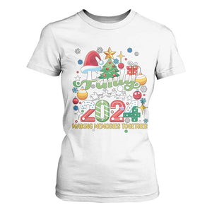 Family Christmas 2024 Making Memories Together T Shirt For Women TS09 White Print Your Wear