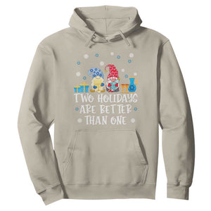 Christmas Hanukkah Two Holidays Are Better Than One Jewish Gnome Hoodie TS09 Sand Printyourwear
